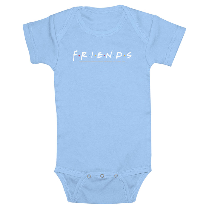 Fifth Sun Infant's Friends Standard Logo Onesie