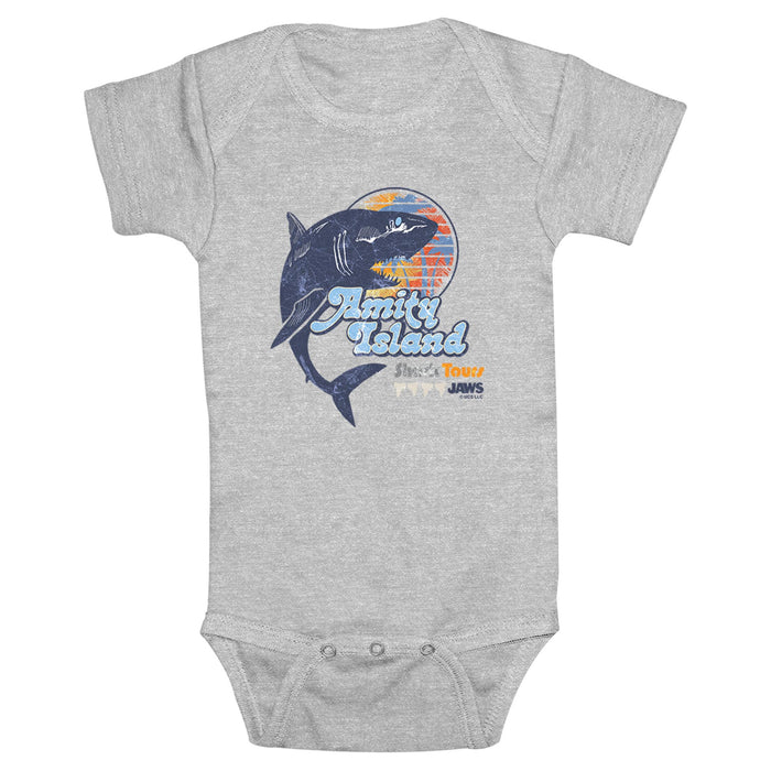 fifth sun Infant's Jaws Amity Island Tours Onesie