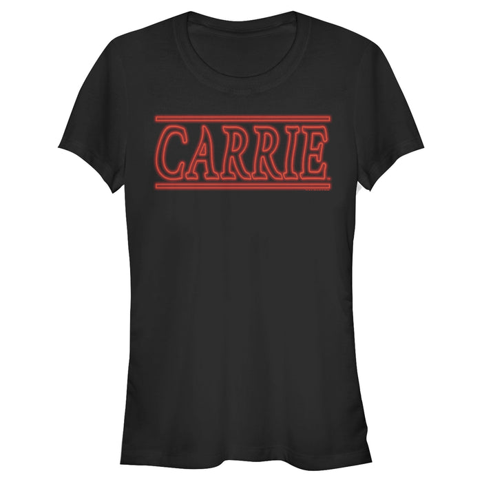 fifth sun Junior's Carrie Retro Neon Logo T-Shirt