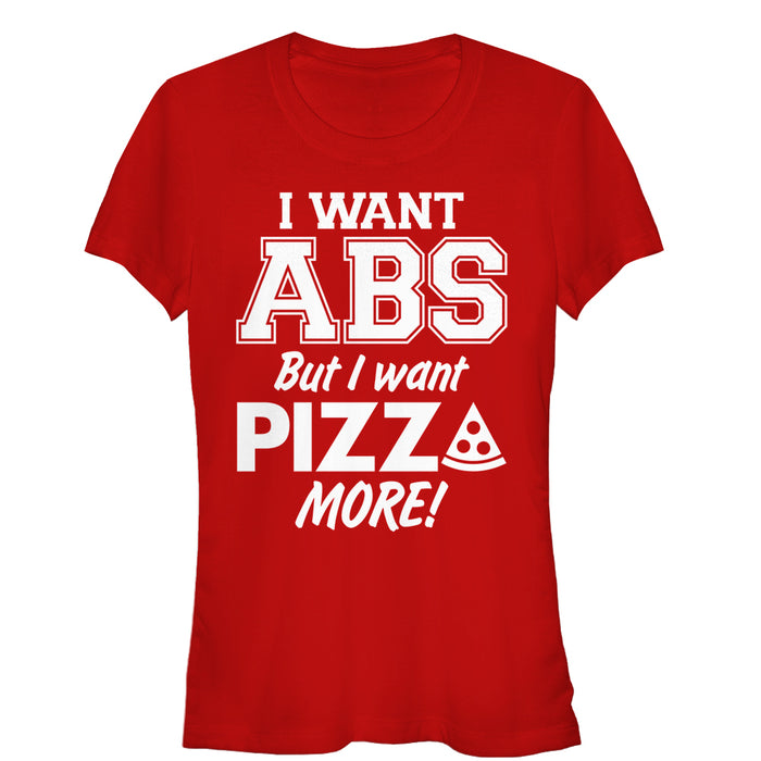 fifth sun Junior's CHIN UP Pizza Abs T-Shirt