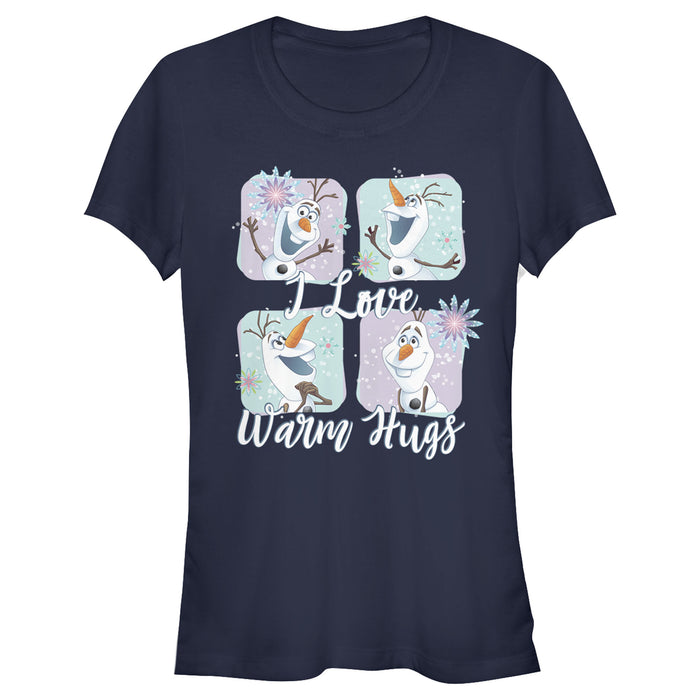 fifth sun Junior's Frozen Snowflake Hugs T-Shirt