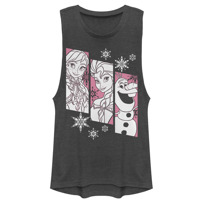 fifth sun Junior's Frozen Trio Festival Muscle Tee
