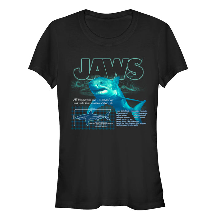 fifth sun Junior's Jaws Shark Blueprint T-Shirt