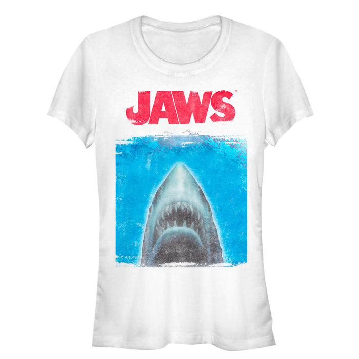 fifth sun Junior's Jaws Shark Movie Poster T-Shirt