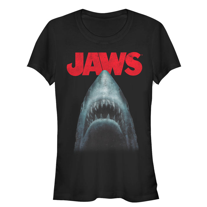 fifth sun Junior's Jaws Shark Teeth Poster T-Shirt