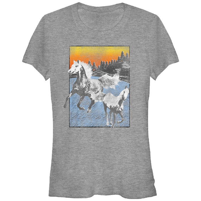 fifth sun Junior's Lost Gods Horses T-Shirt