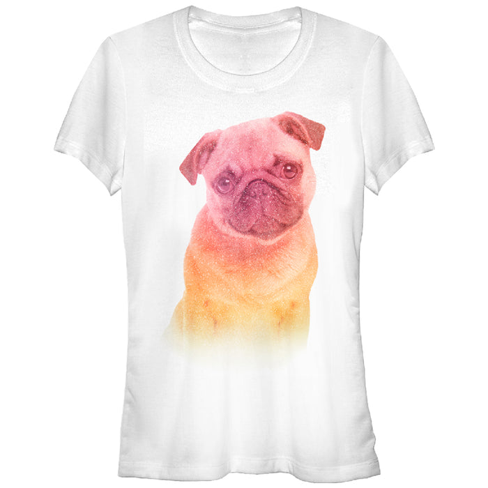 fifth sun Junior's Lost Gods Rainbow Pug T-Shirt