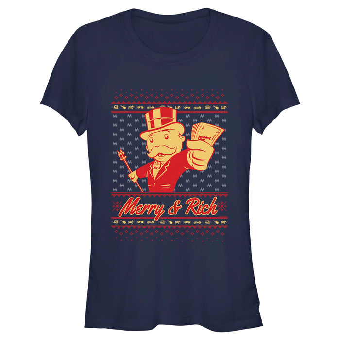 fifth sun Junior's Monopoly Merry and Rich T-Shirt