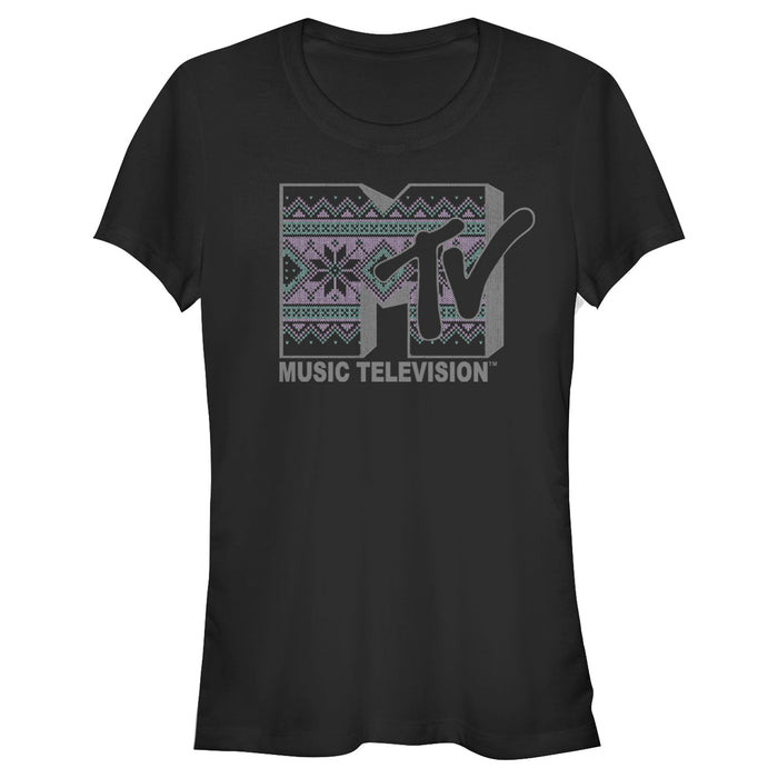 fifth sun Junior's MTV Tapestry Logo T-Shirt