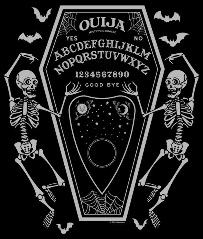 Fifth Sun Junior's Ouija Halloween Coffin T-Shirt