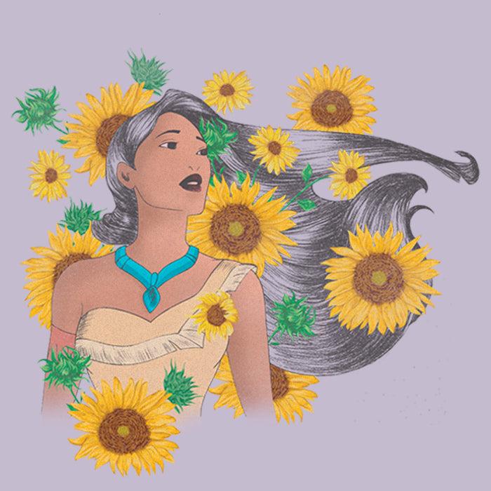 Fifth Sun Junior's Pocahontas Sunflowers T-Shirt