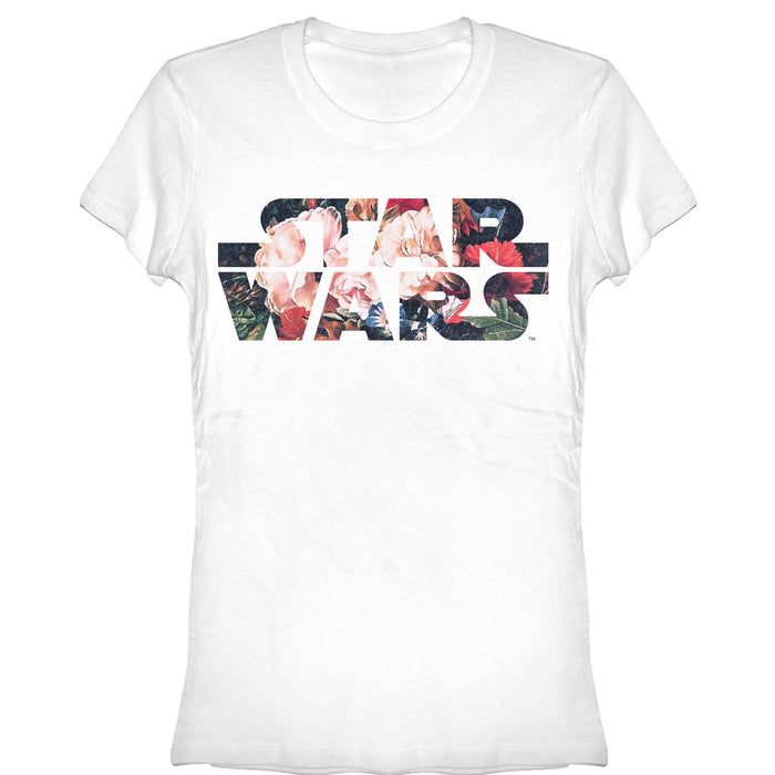 fifth sun Junior's Star Wars Flower Logo T-Shirt