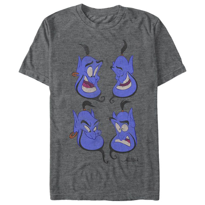 Fifth Sun Men's Aladdin Genie Emotions T-Shirt