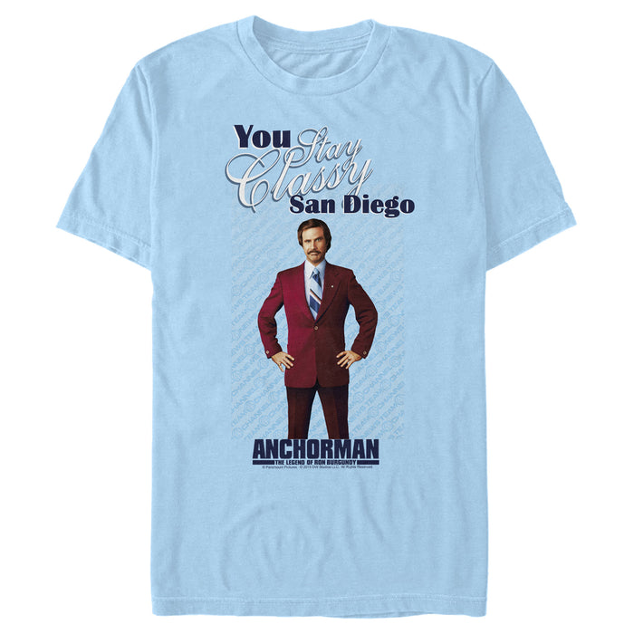 fifth sun Men's Anchorman Stay Classy Ron T-Shirt