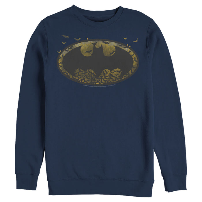 fifth sun Men's Batman Bat Colony Logo Sweatshirt
