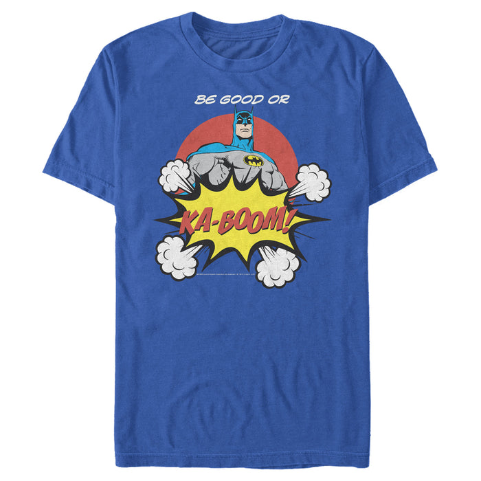 fifth sun Men's Batman Be Good or Kaboom T-Shirt