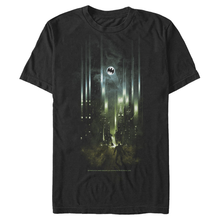 fifth sun Men's Batman Gotham City Signal T-Shirt