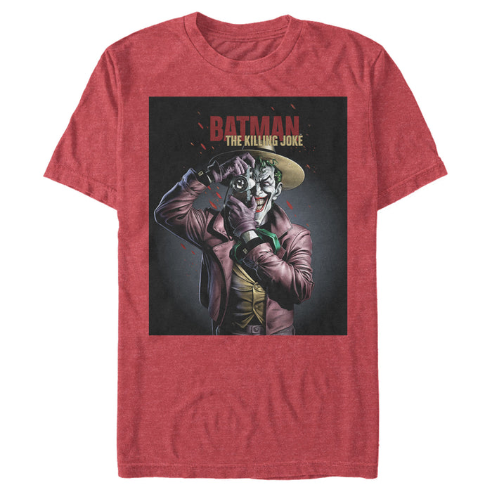 Fifth Sun Men's Batman Joker Camera Poster T-Shirt