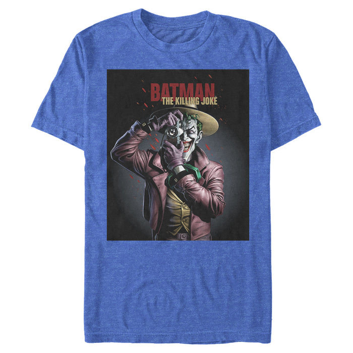 Fifth Sun Men's Batman Joker Camera Poster T-Shirt