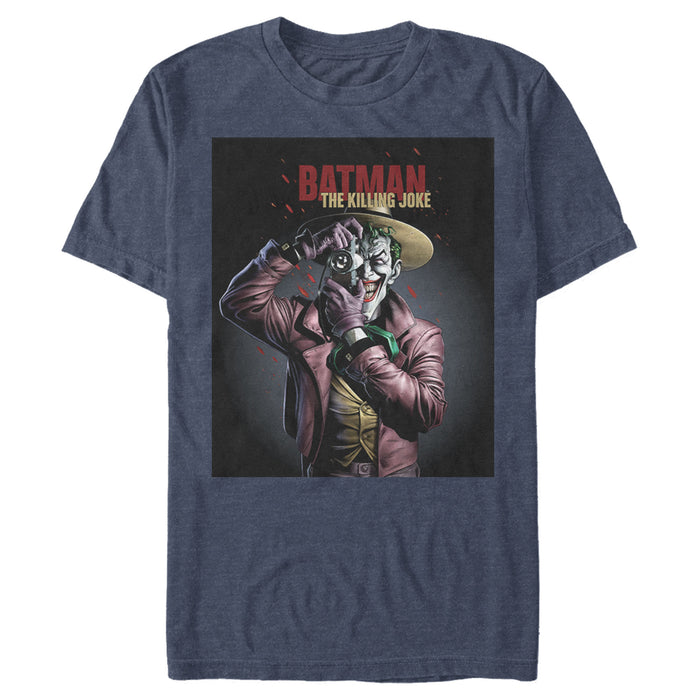 Fifth Sun Men's Batman Joker Camera Poster T-Shirt
