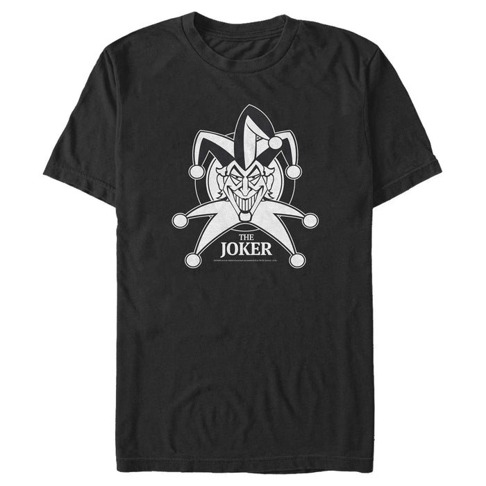 fifth sun Men's Batman Joker Emblem T-Shirt
