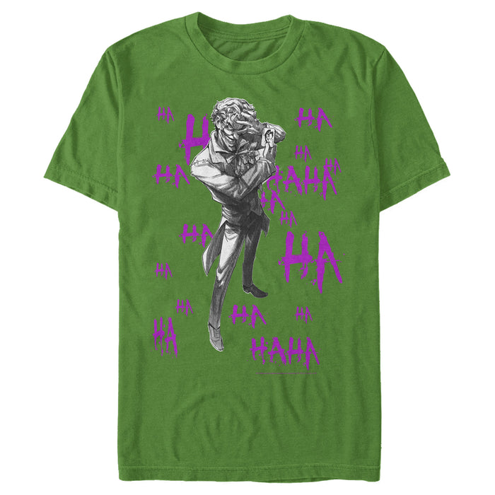 fifth sun Men's Batman Joker Ha Ha T-Shirt