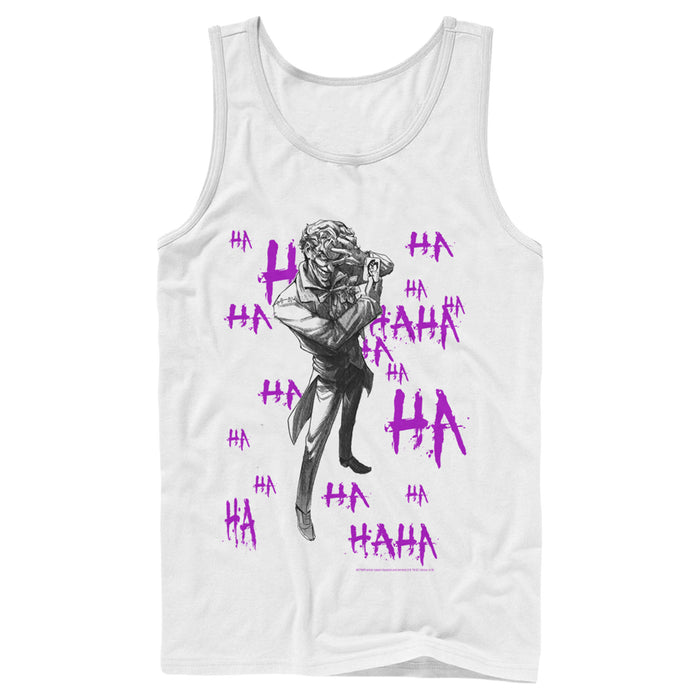fifth sun Men's Batman Joker Ha Ha Tank Top
