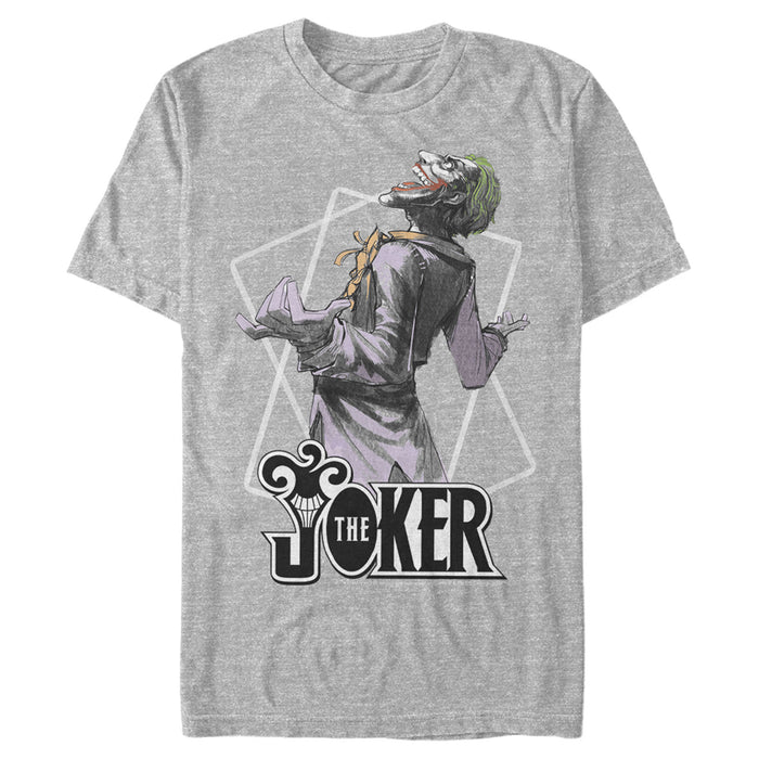fifth sun Men's Batman Joker Maniacal Card T-Shirt