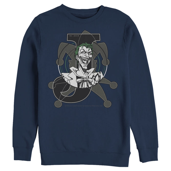 fifth sun Men's Batman Joker Symbol Sweatshirt