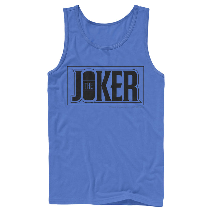 Fifth Sun Men's Batman Joker Text Logo Tank Top