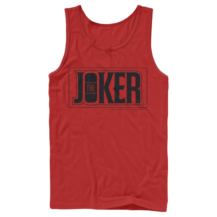 Fifth Sun Men's Batman Joker Text Logo Tank Top
