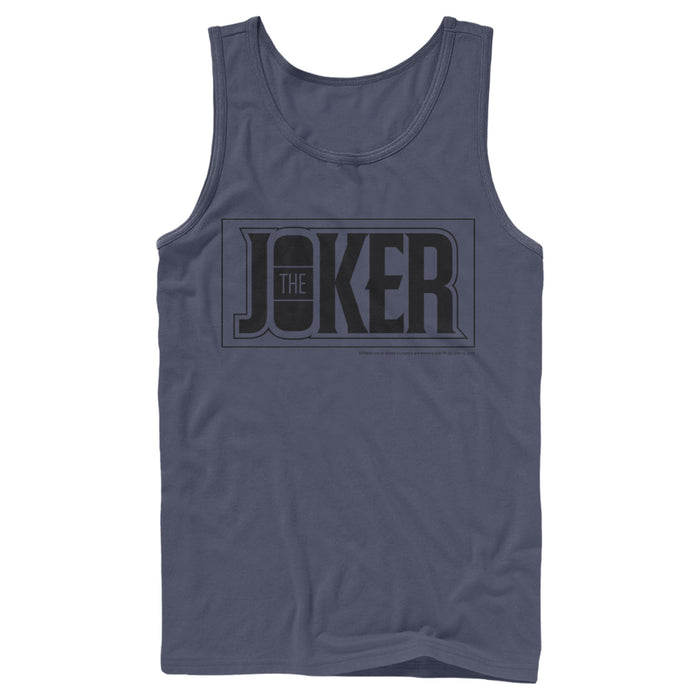 Fifth Sun Men's Batman Joker Text Logo Tank Top