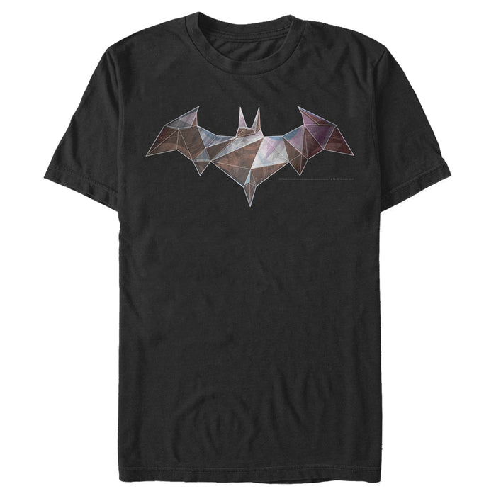 fifth sun Men's Batman Logo Geometric Wing T-Shirt