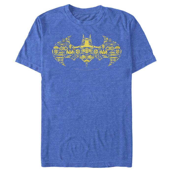 Fifth Sun Men's Batman Logo Icon Collage T-Shirt