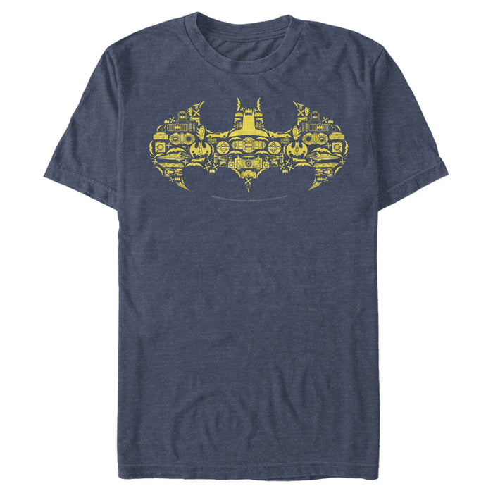 Fifth Sun Men's Batman Logo Icon Collage T-Shirt