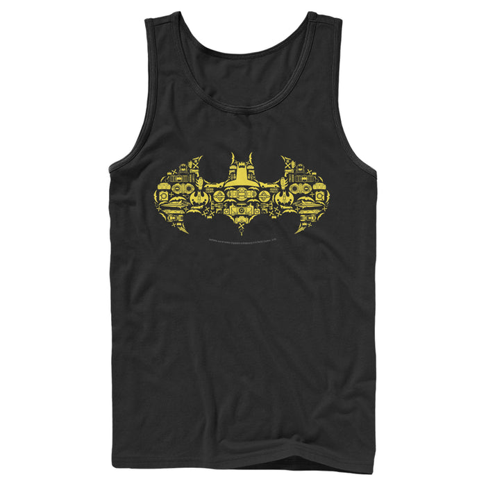 Fifth Sun Men's Batman Logo Icon Collage Tank Top