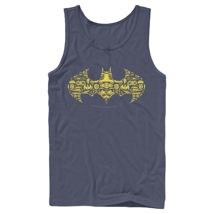 fifth sun Men's Batman Logo Icon Collage Tank Top