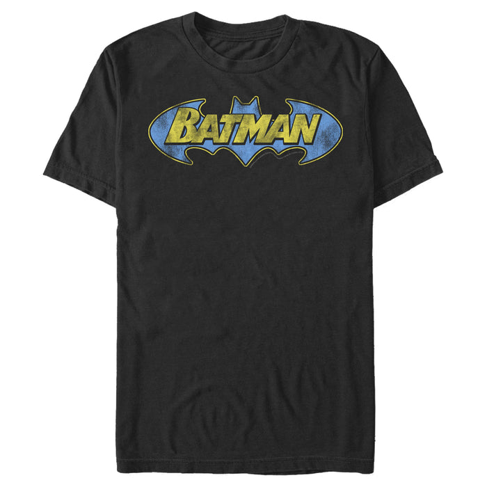 fifth sun Men's Batman Logo Retro Wing T-Shirt