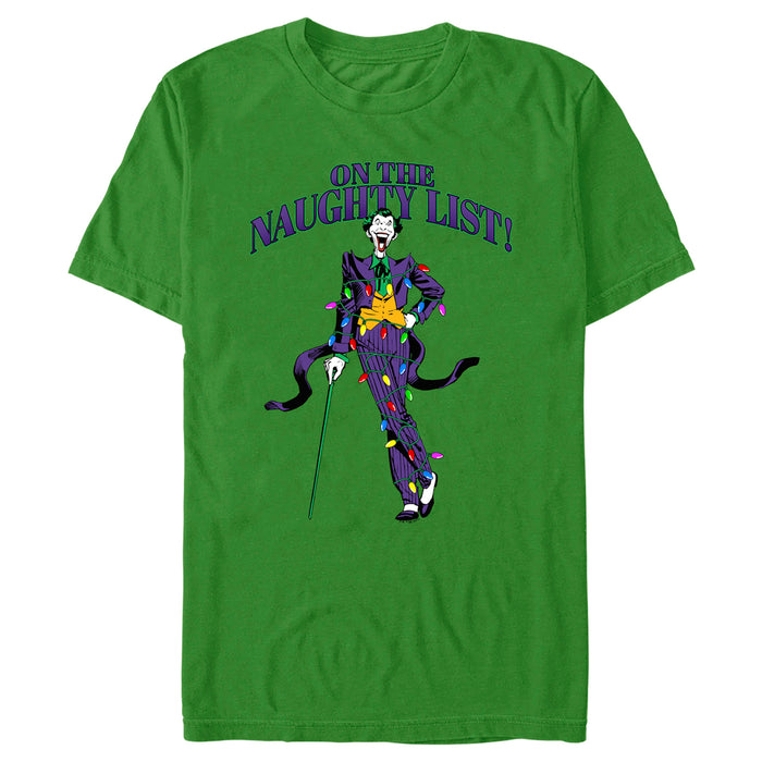 fifth sun Men's Batman On the Naughty List T-Shirt