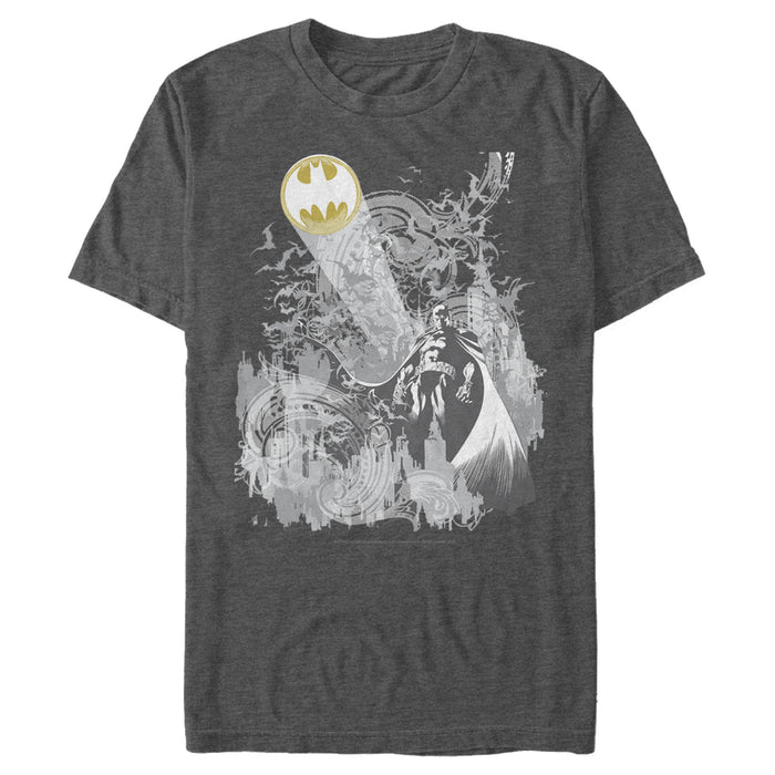 Fifth Sun Men's Batman Signal In The Sky T-Shirt