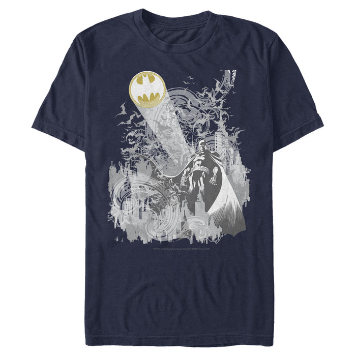Fifth Sun Men's Batman Signal In The Sky T-Shirt
