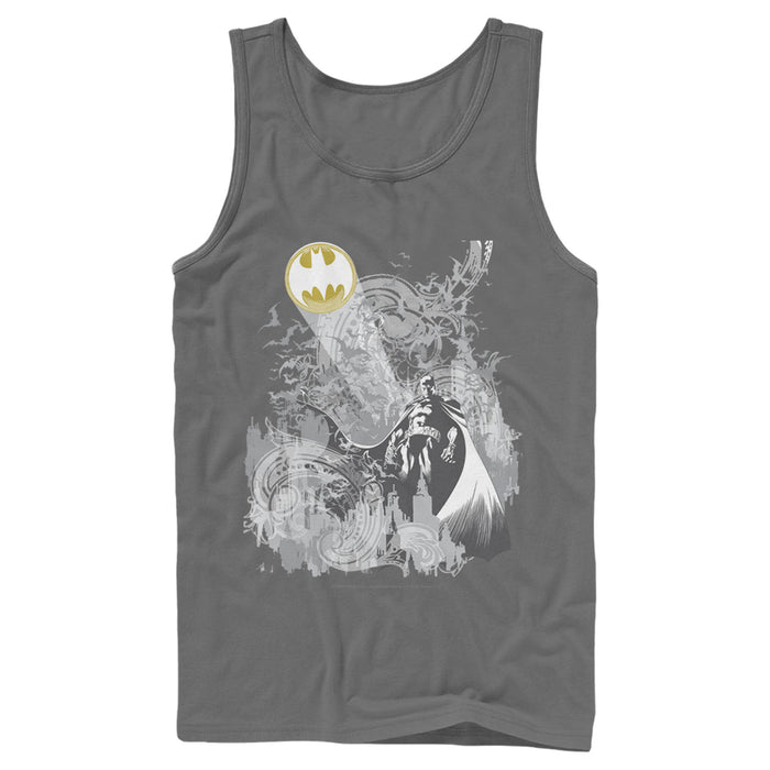 fifth sun Men's Batman Signal in the Sky Tank Top