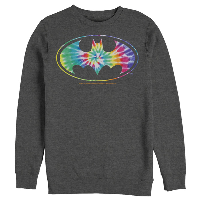 Fifth Sun Men's Batman Tie Dye Logo Sweatshirt