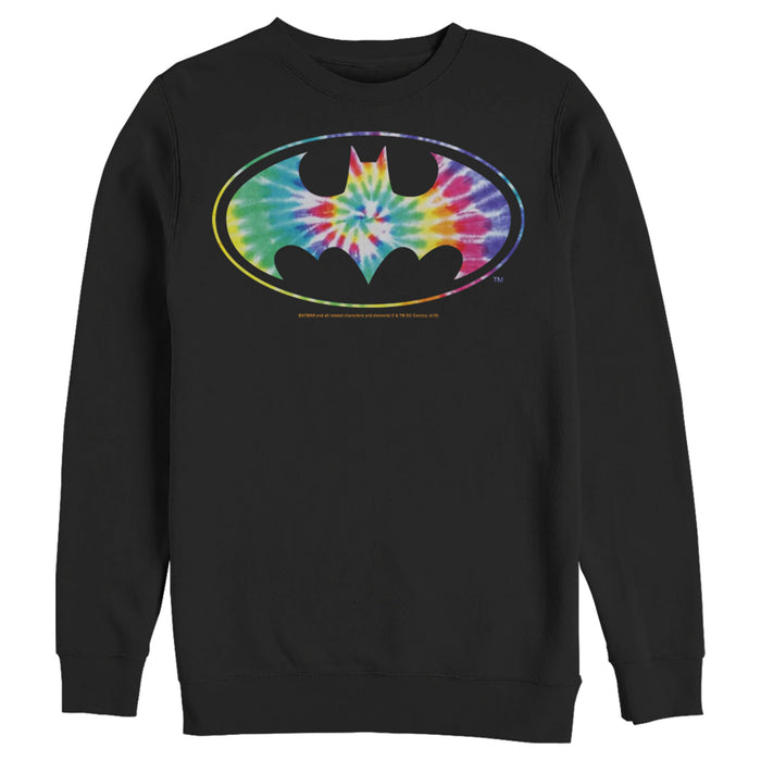 Fifth Sun Men's Batman Tie Dye Logo Sweatshirt