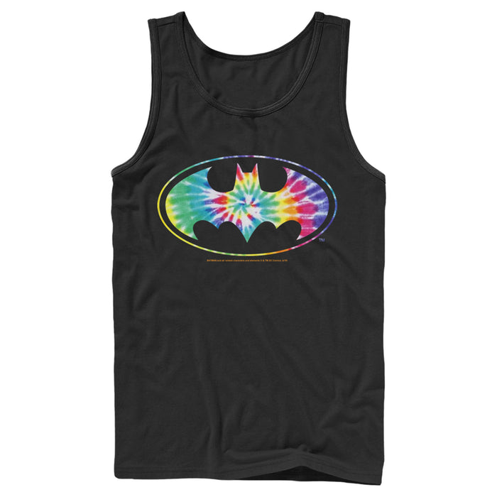 Fifth Sun Men's Batman Tie Dye Logo Tank Top
