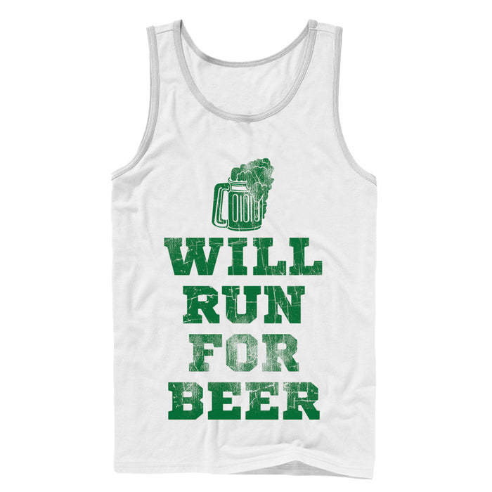 fifth sun Men's CHIN UP Running For Beer Tank Top