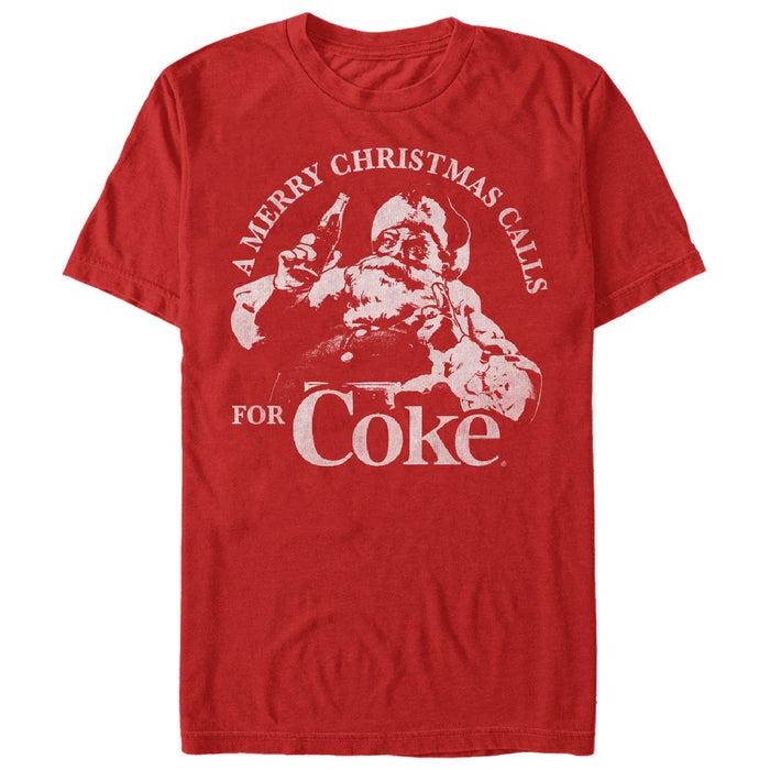 fifth sun Men's Coca Cola Merry Christmas T-Shirt