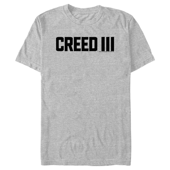fifth sun Men's Creed III Movie Logo Black T-Shirt