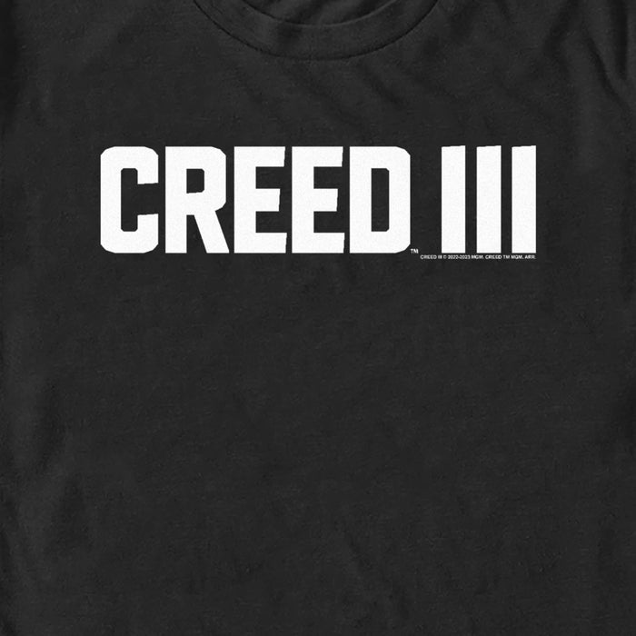 Fifth Sun Men's Creed III Movie Logo White T-Shirt