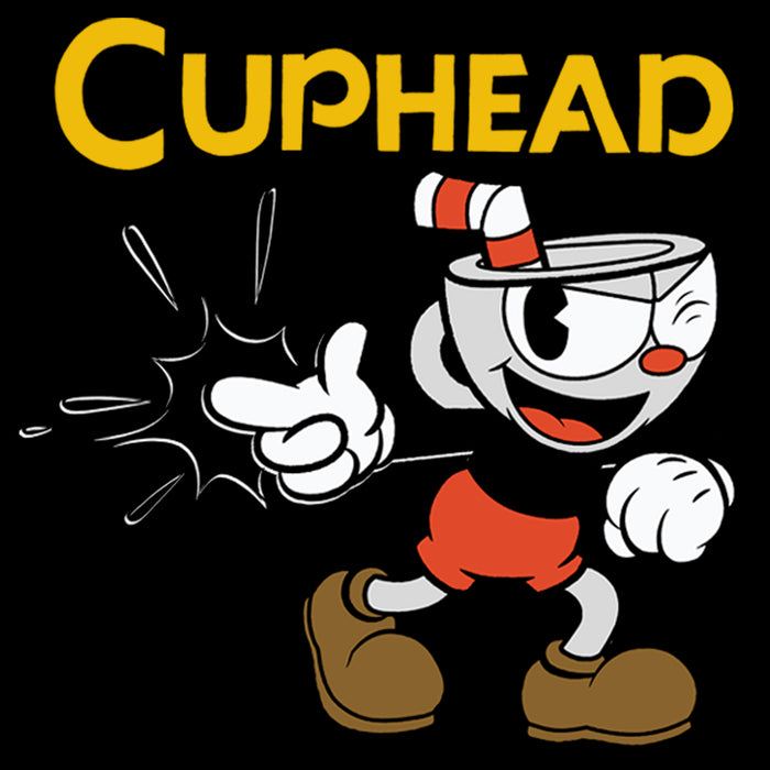 Fifth Sun Men's Cuphead Gotcha Logo T-Shirt